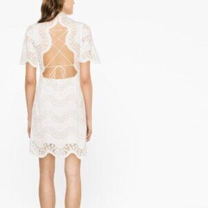 Sandro ! Amelle open-back lace dress ( EU/40)